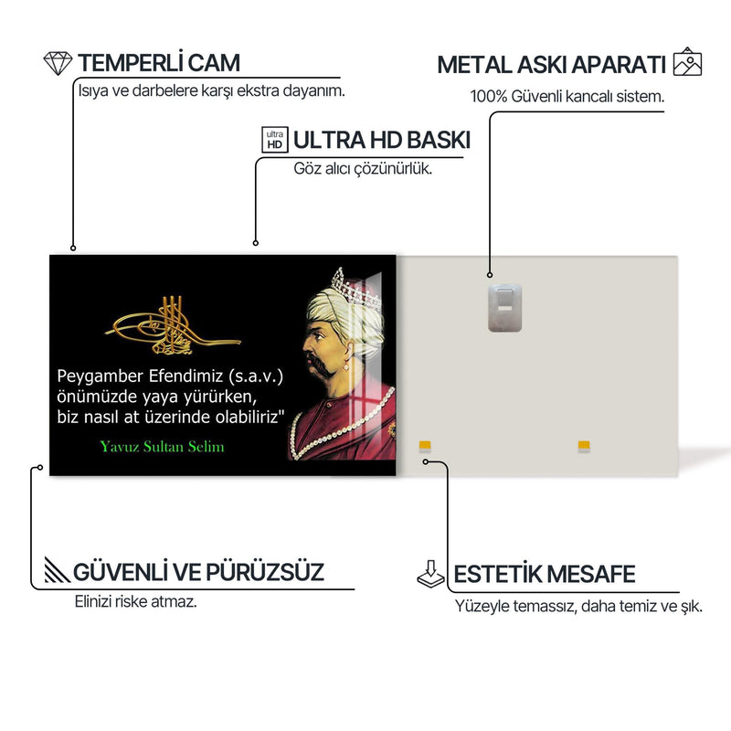Yavuz Sultan Selim Cam Tablo – Cam Tablo