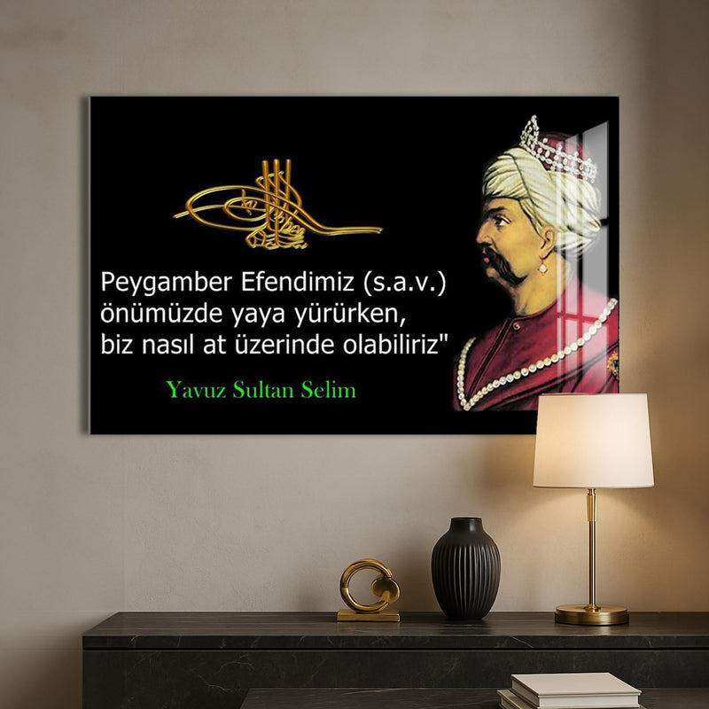 Yavuz Sultan Selim Cam Tablo – Cam Tablo