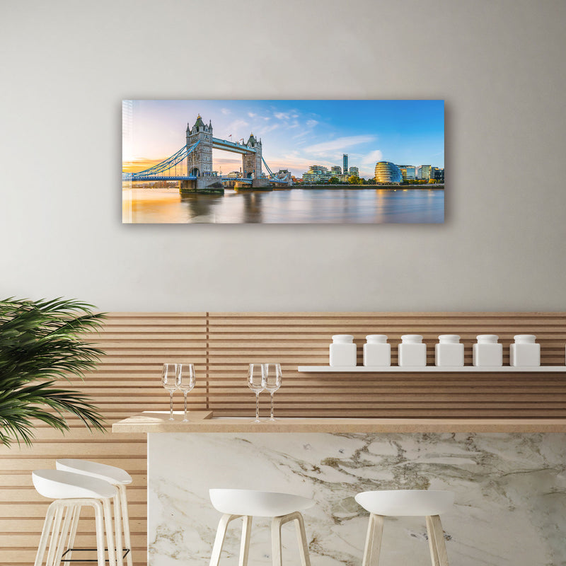 Tower Bridge - Panoramik Cam Tablo – Cam Tablo