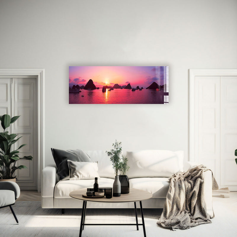 Gün Batımı - Panoramik Cam Tablo – Cam Tablo