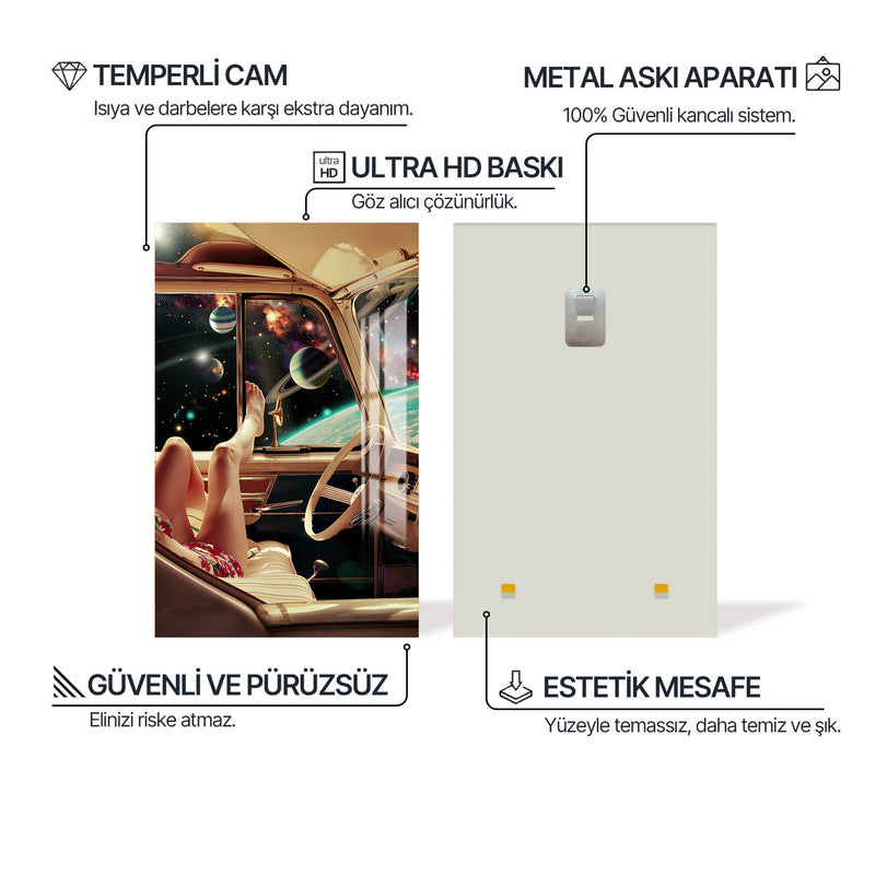 Uzay Yolculuğu Cam Tablo – Cam Tablo