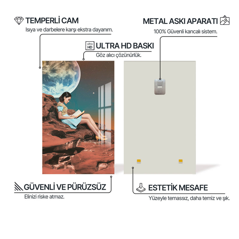 Dünyadan Uzak Cam Tablo – Cam Tablo