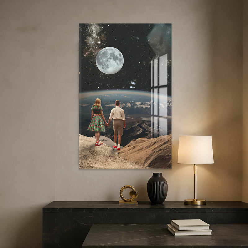 Uzakta Bir Yerler Cam Tablo – Cam Tablo