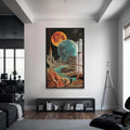 Artronauts Cam Tablo – Siyah Çerçeveli Cam Tablo