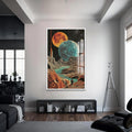 Artronauts Cam Tablo – Beyaz Çerçeveli Cam Tablo