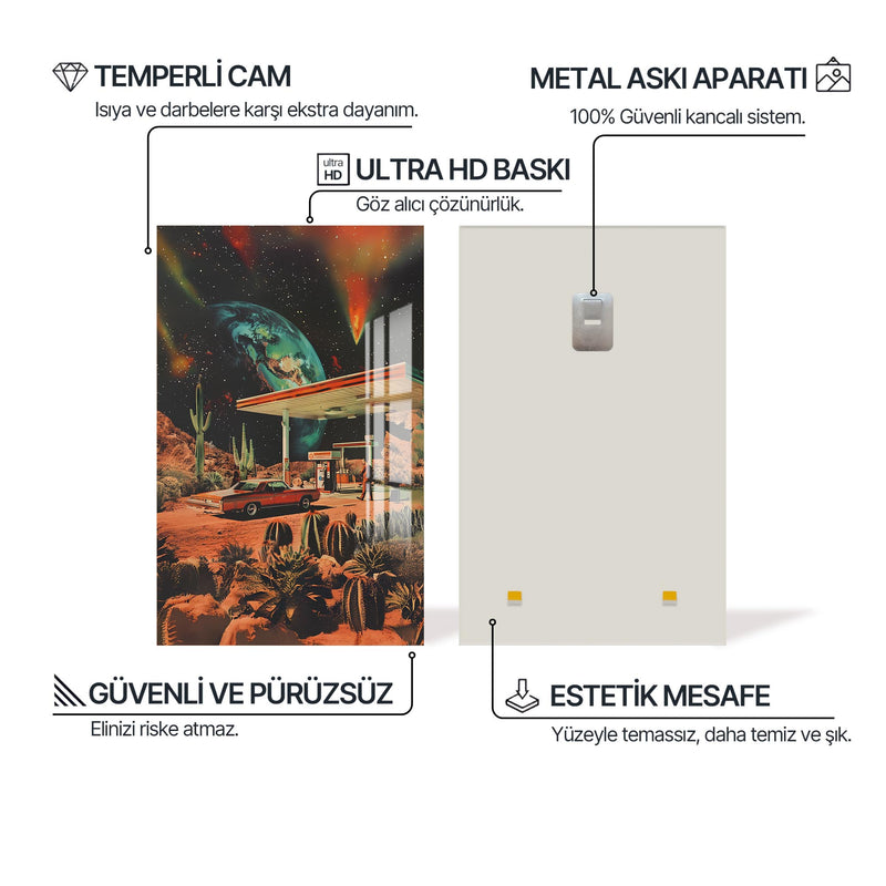 Uzayda Petrol Cam Tablo – Cam Tablo