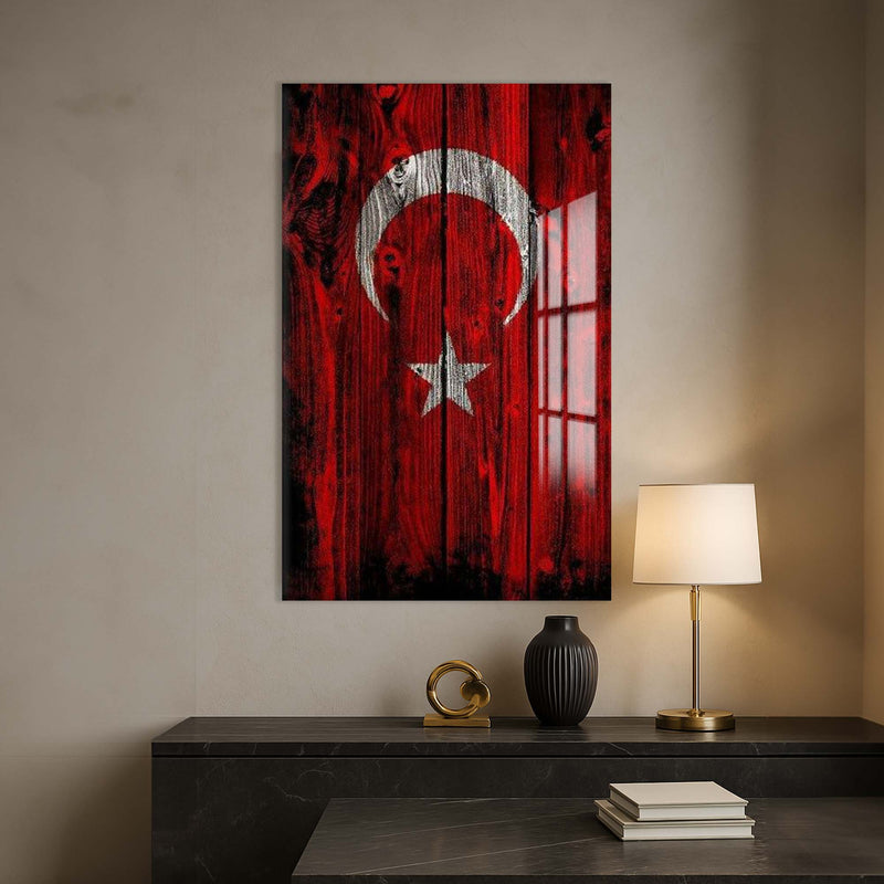 Türk Bayrağı Cam Tablo – Cam Tablo