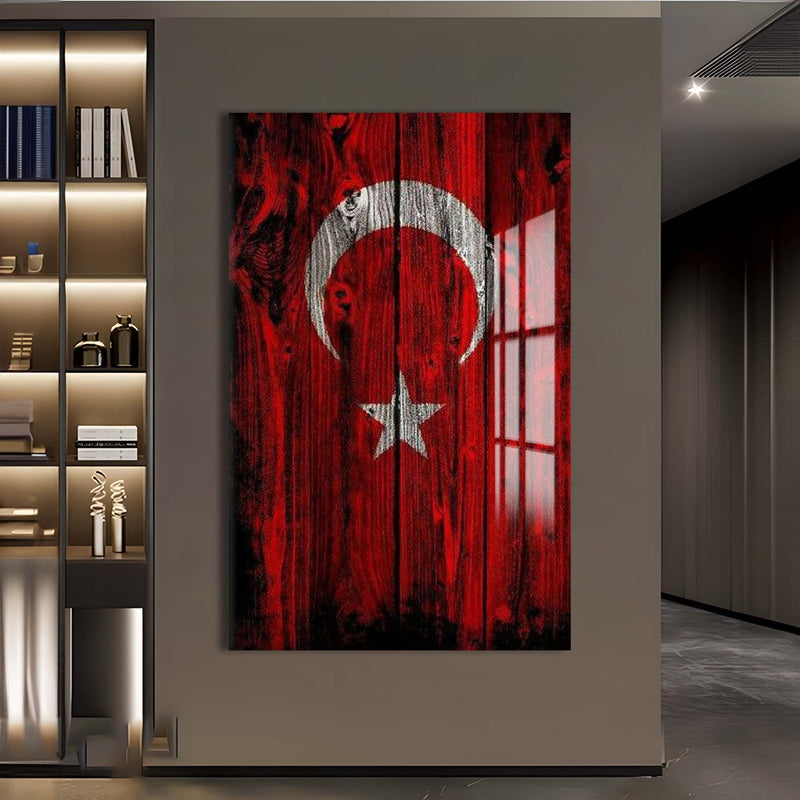Türk Bayrağı Cam Tablo – Cam Tablo