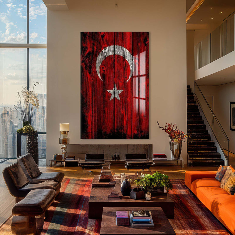 Türk Bayrağı Cam Tablo – Cam Tablo