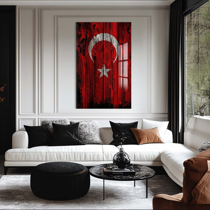 Türk Bayrağı Cam Tablo – Cam Tablo