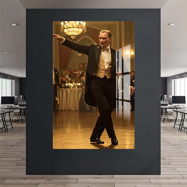 Atatürk Zeybek Cam Tablo