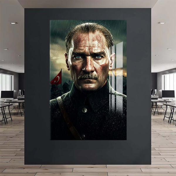 Atatürk Kurtuluşta Cam Tablo