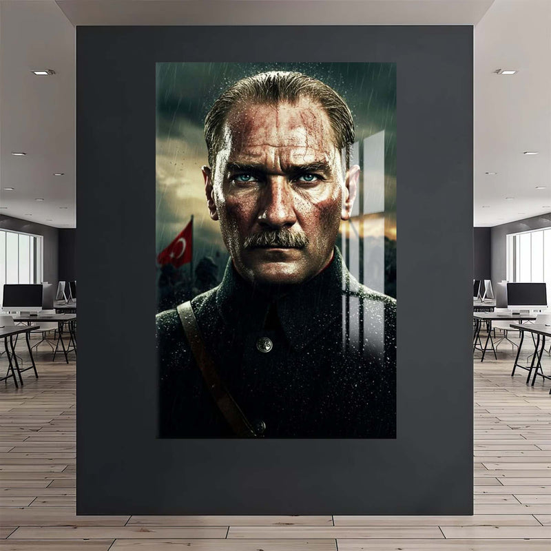Atatürk Kurtuluşta Cam Tablo – Cam Tablo