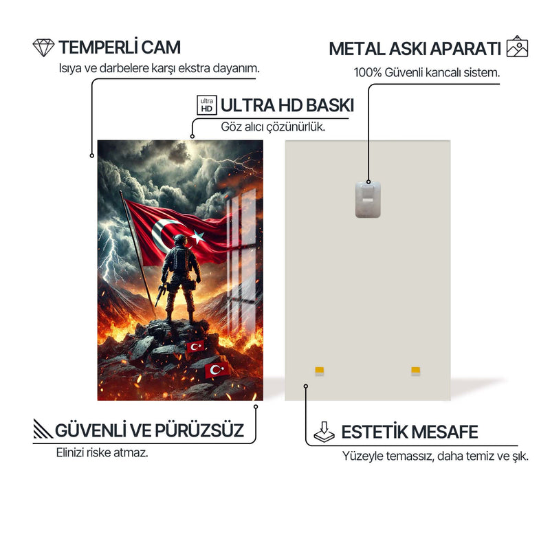 Türk Askeri Cam Tablo – Cam Tablo