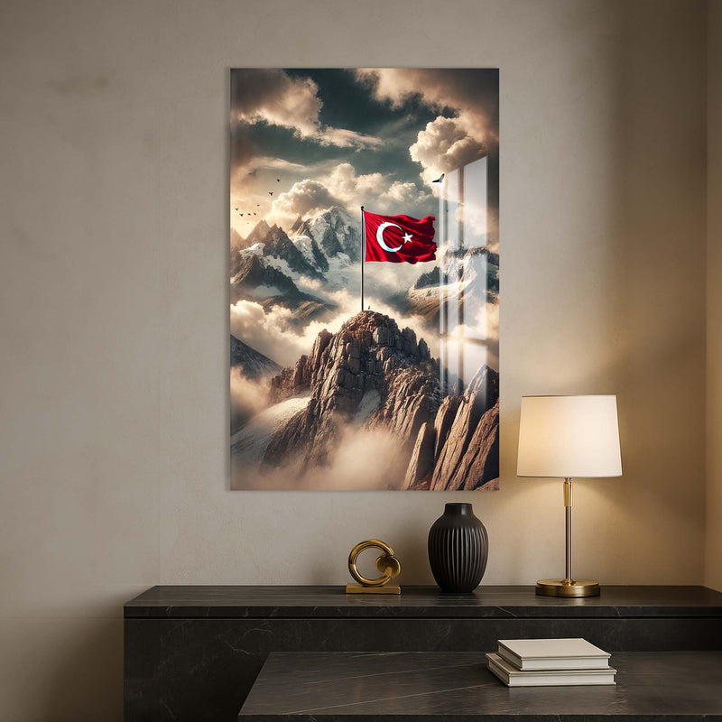 Türk Bayrağı Cam Tablo – Cam Tablo