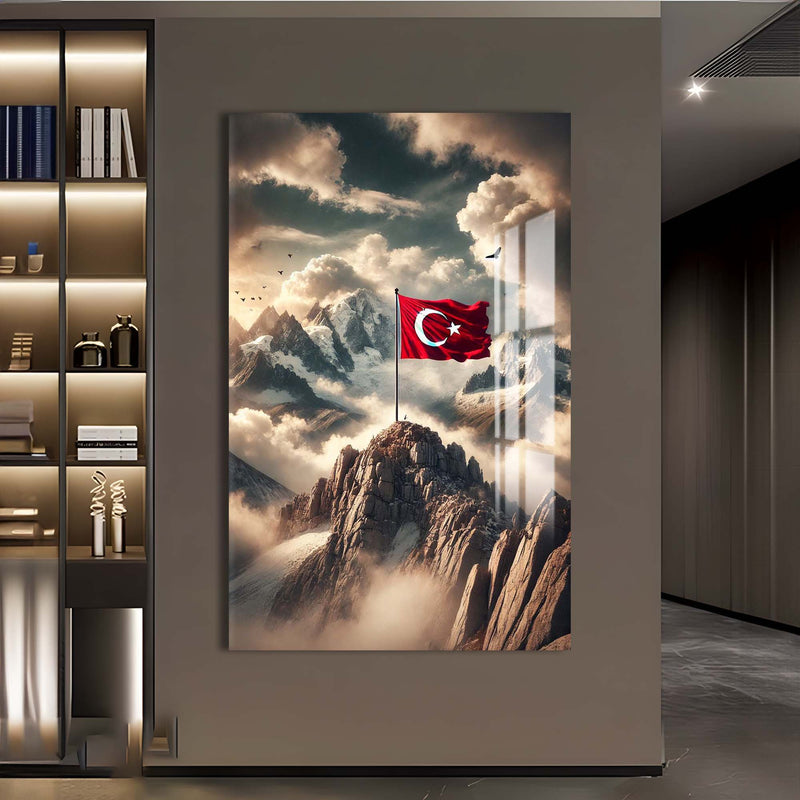 Türk Bayrağı Cam Tablo – Cam Tablo