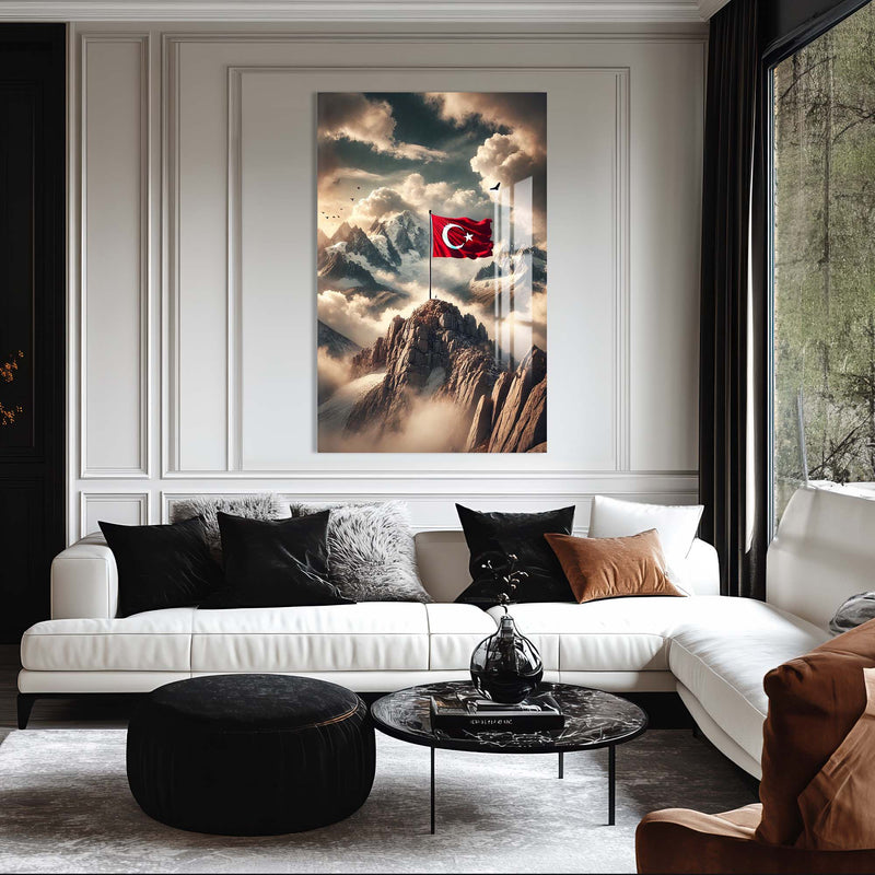 Türk Bayrağı Cam Tablo – Cam Tablo