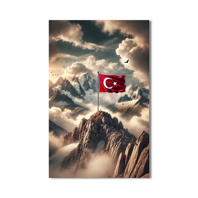 Türk Bayrağı Cam Tablo – Cam Tablo