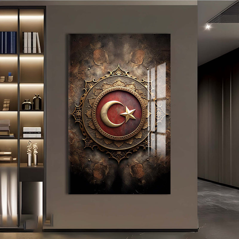 Türk Bayrağı Cam Tablo – Cam Tablo