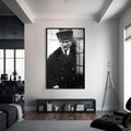 Atatürk Cam Tablo – Siyah Çerçeveli Cam Tablo
