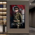 Üniformalı Atatürk Cam Tablo – Cam Tablo
