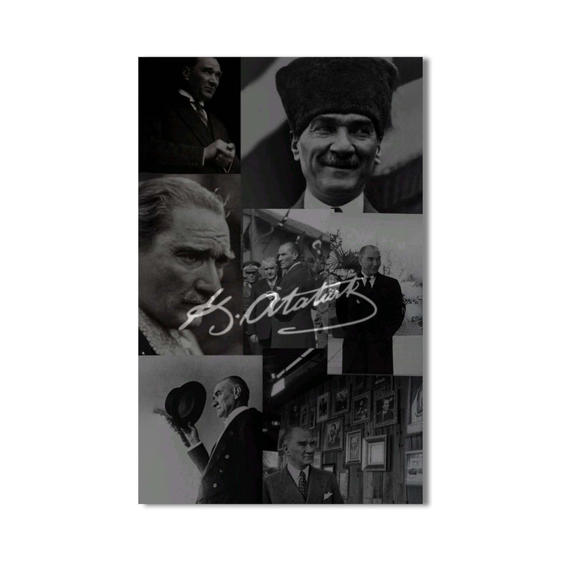 Atatürk Derlemesi Cam Tablo – Cam Tablo
