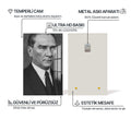 Yakın Plan Atatürk Cam Tablo – Cam Tablo