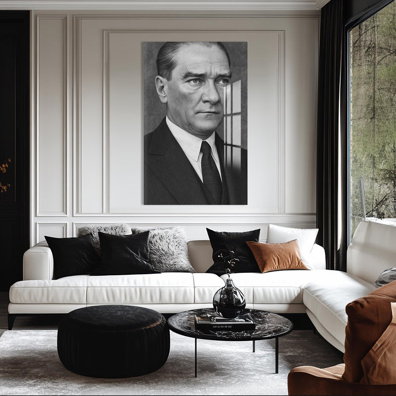 Yakın Plan Atatürk Cam Tablo – Cam Tablo