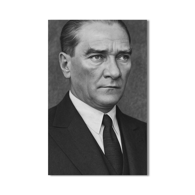 Yakın Plan Atatürk Cam Tablo – Cam Tablo