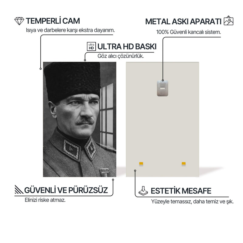 Atatürk Cam Tablo – Cam Tablo