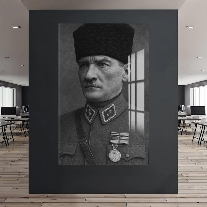 Madalyalı Atatürk Cam Tablo – Cam Tablo
