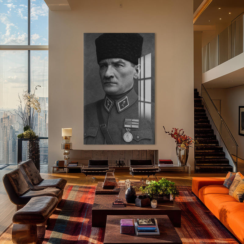 Madalyalı Atatürk Cam Tablo – Cam Tablo