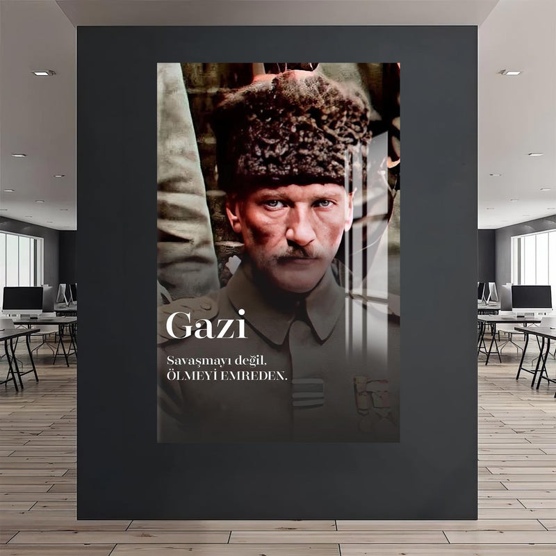 Gazi Atatürk Cam Tablo – Cam Tablo