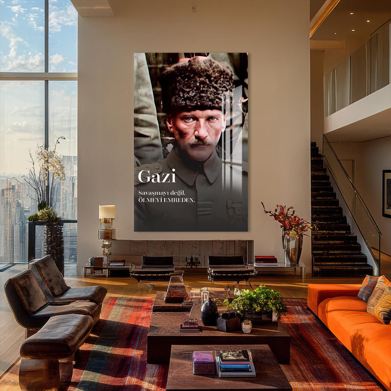 Gazi Atatürk Cam Tablo – Cam Tablo