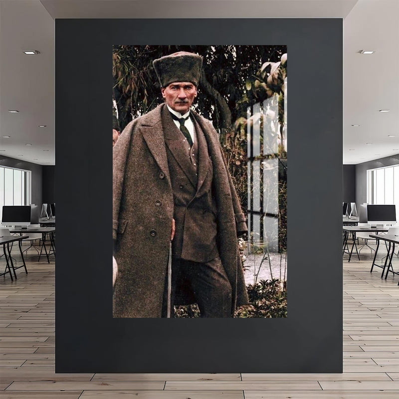 Paltolu Atatürk Cam Tablo – Cam Tablo