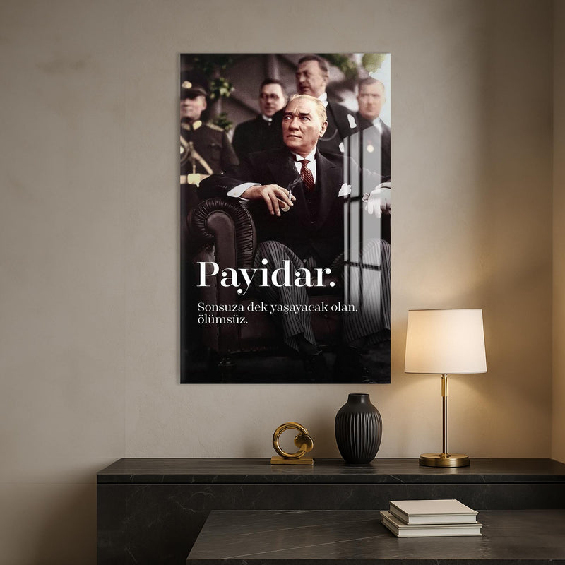 Payidar Atatürk Cam Tablo – Cam Tablo