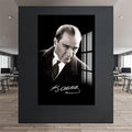 İmzalı Atatürk Cam Tablo – Cam Tablo