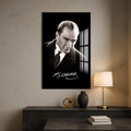 İmzalı Atatürk Cam Tablo – Cam Tablo