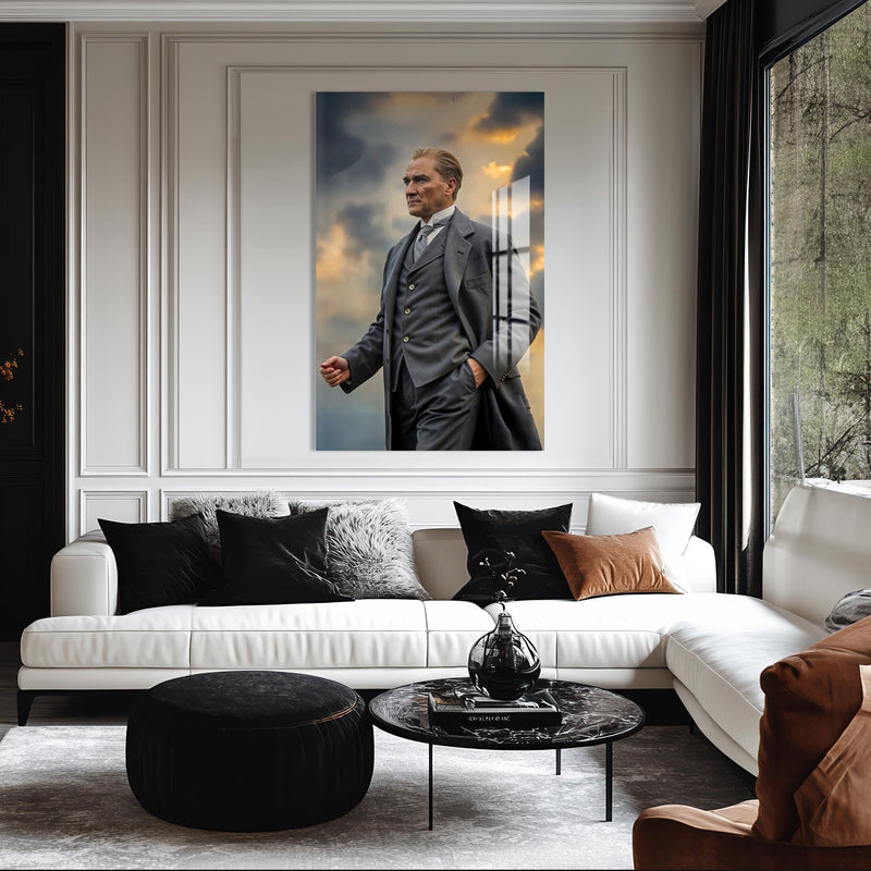 Yürüyen Atatürk Cam Tablo – Cam Tablo