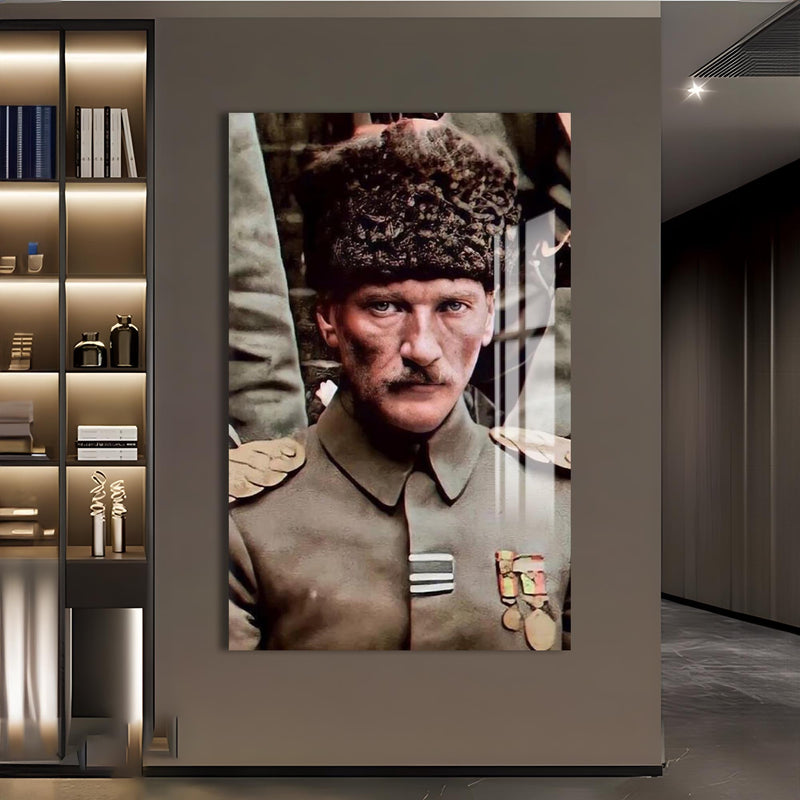 Askerî Atatürk Cam Tablo – Cam Tablo