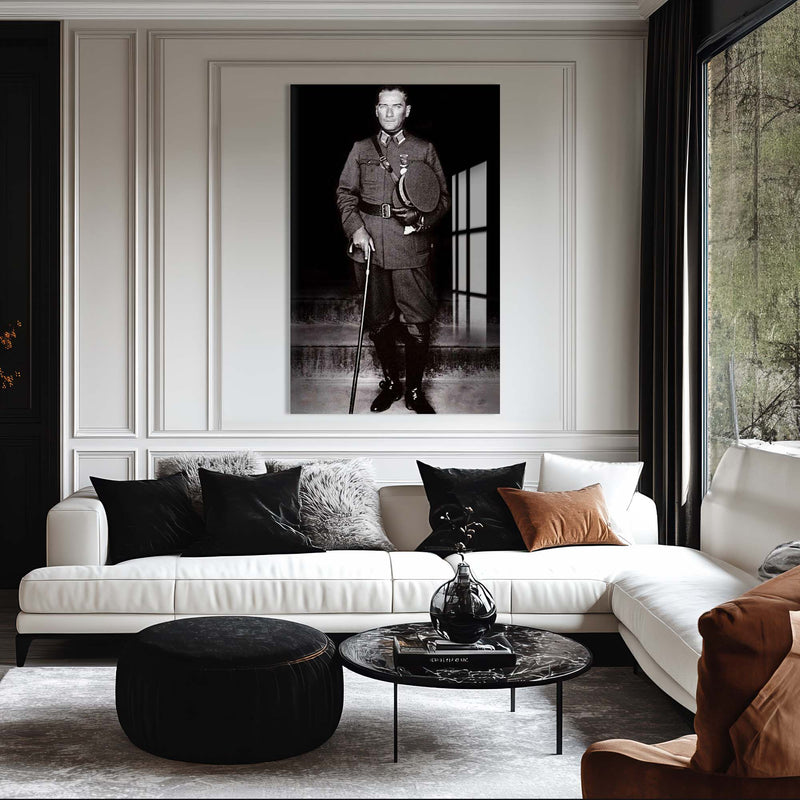 Atatürk Portresi Cam Tablo – Cam Tablo