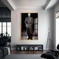 Atatürk Portresi Cam Tablo – Altın Çerçeveli Cam Tablo