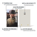 Üniformalı Atatürk Cam Tablo – Cam Tablo
