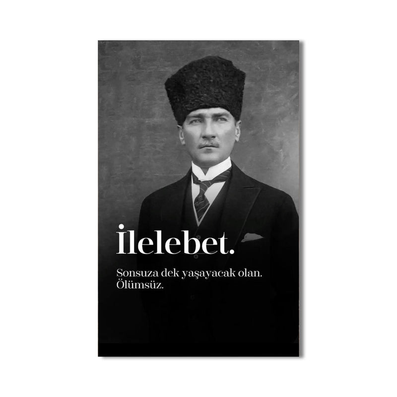 Atatürk İlelebet Cam Tablo – Cam Tablo