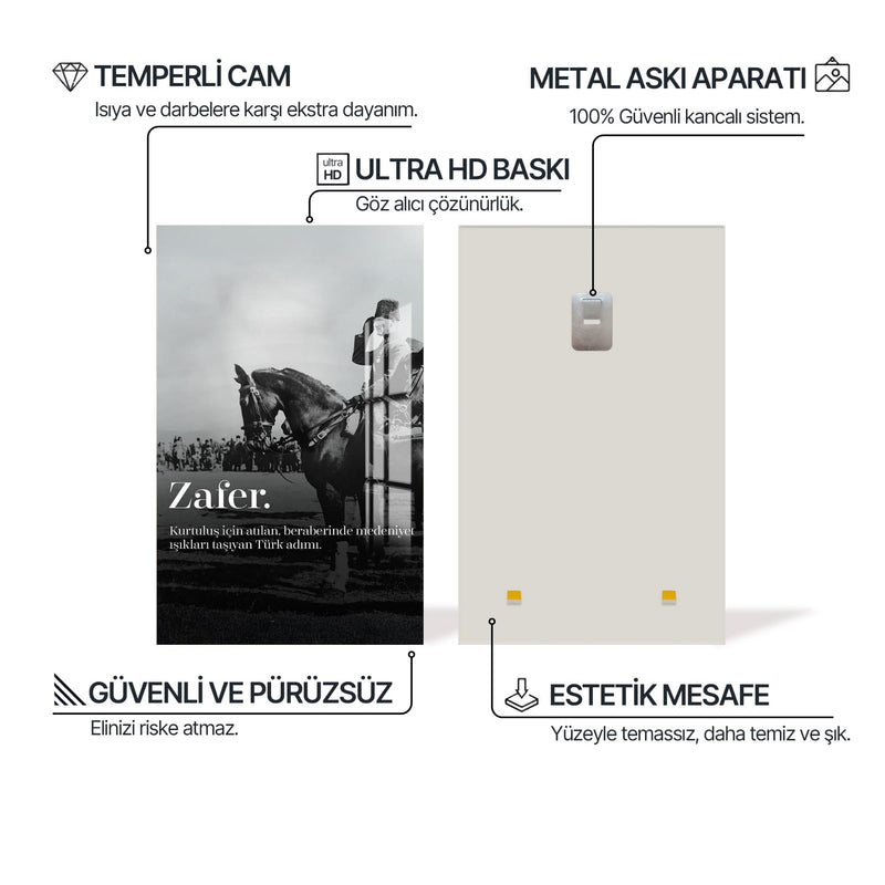 Atatürk Zafer Cam Tablo – Cam Tablo