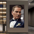 Renkli Çizim Atatürk Cam Tablo – Cam Tablo