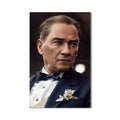 Renkli Çizim Atatürk Cam Tablo – Cam Tablo