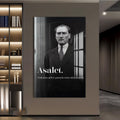 Atatürk Asalet Cam Tablo – Cam Tablo