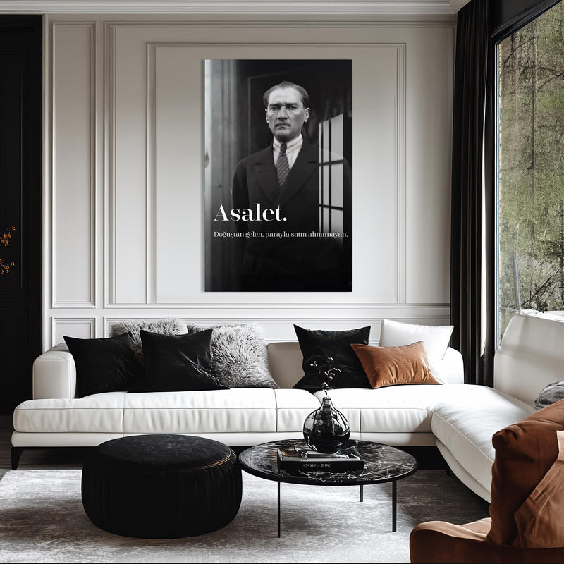 Atatürk Asalet Cam Tablo – Cam Tablo