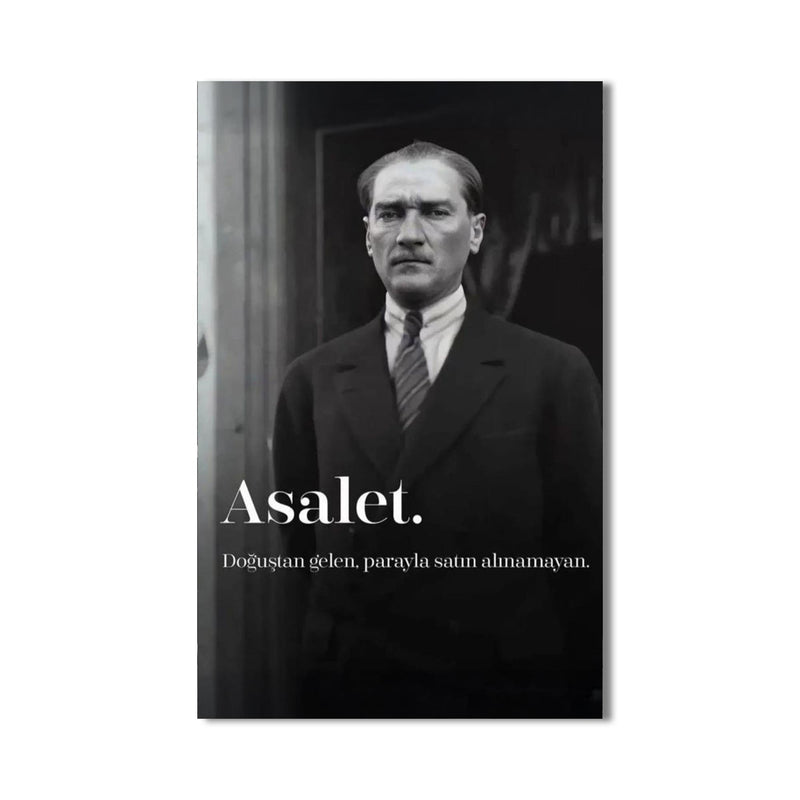 Atatürk Asalet Cam Tablo – Cam Tablo